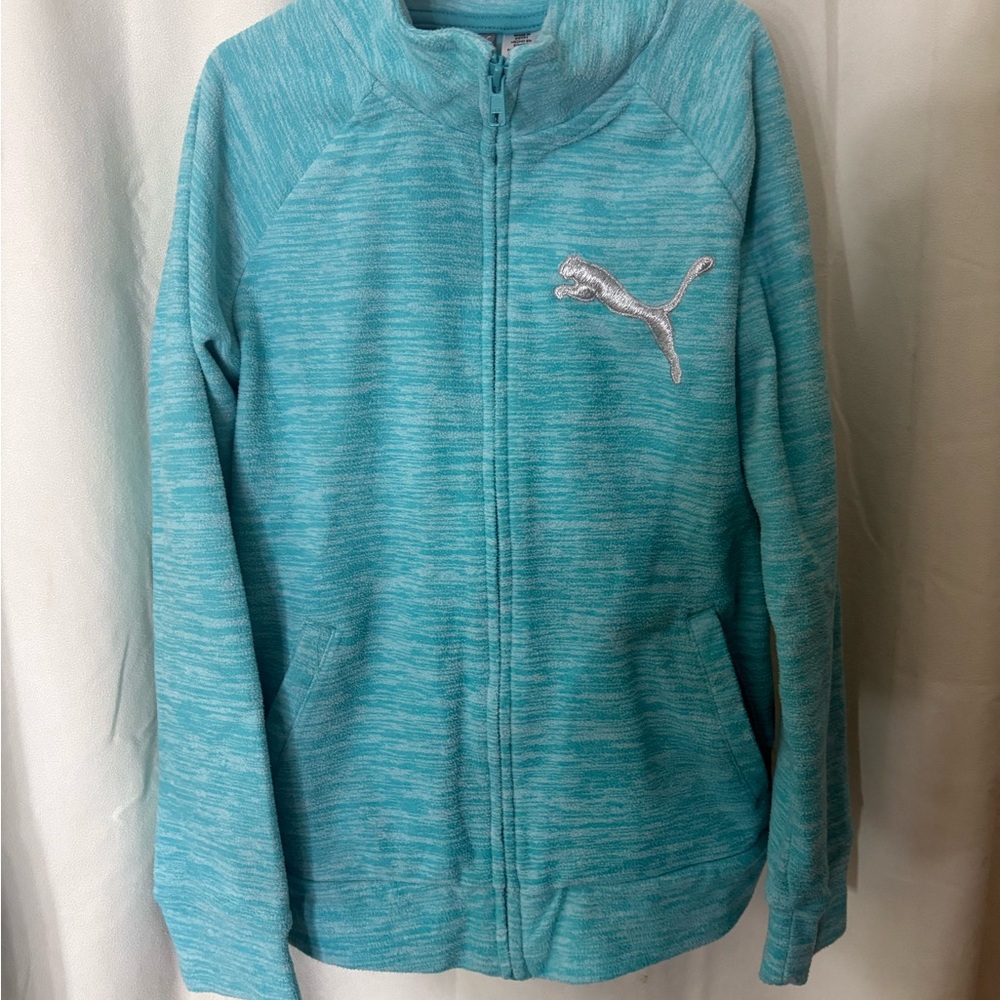 Puma Kids Teal Zip-Up Jacket